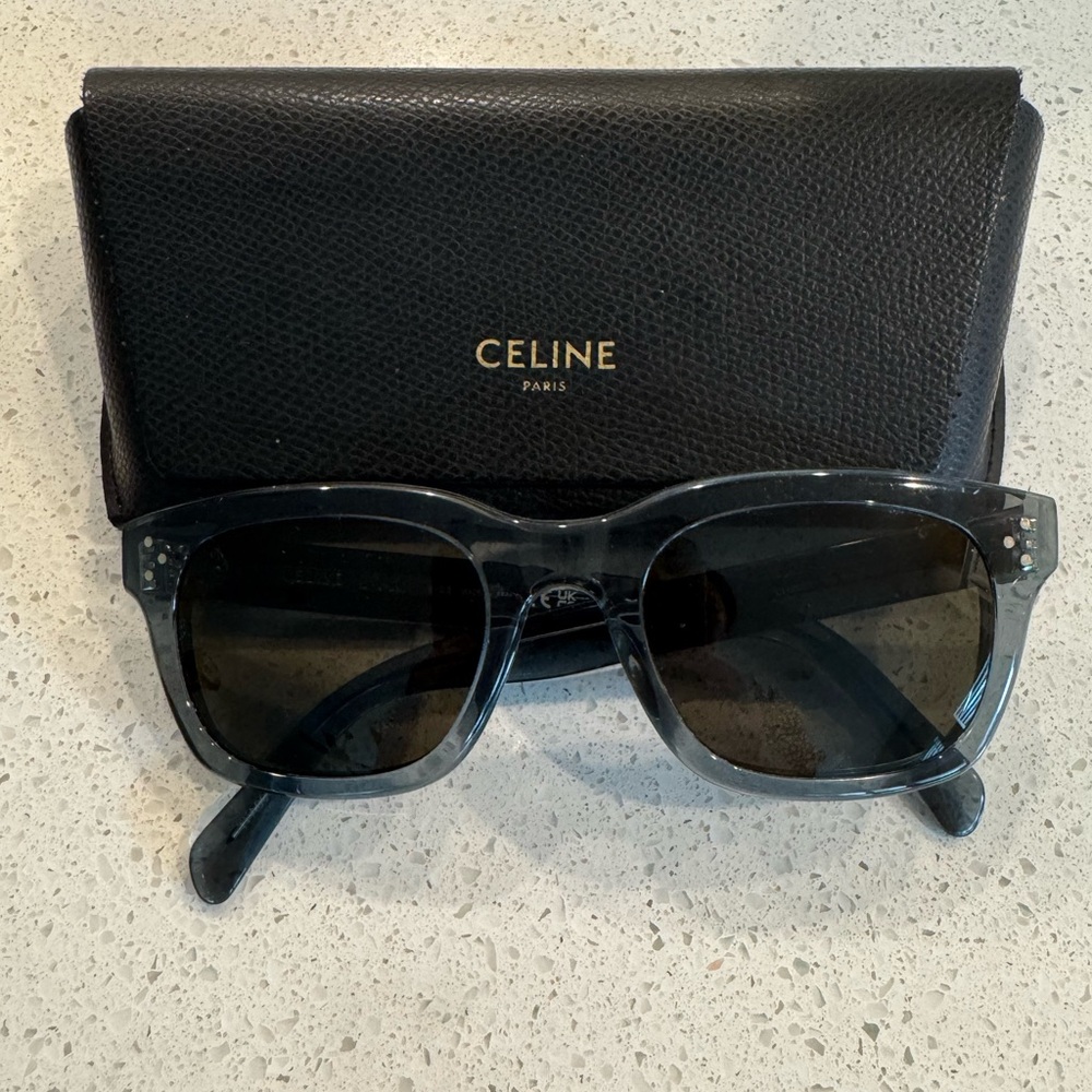 Celine Dark Gray Sunglasses with Black Case